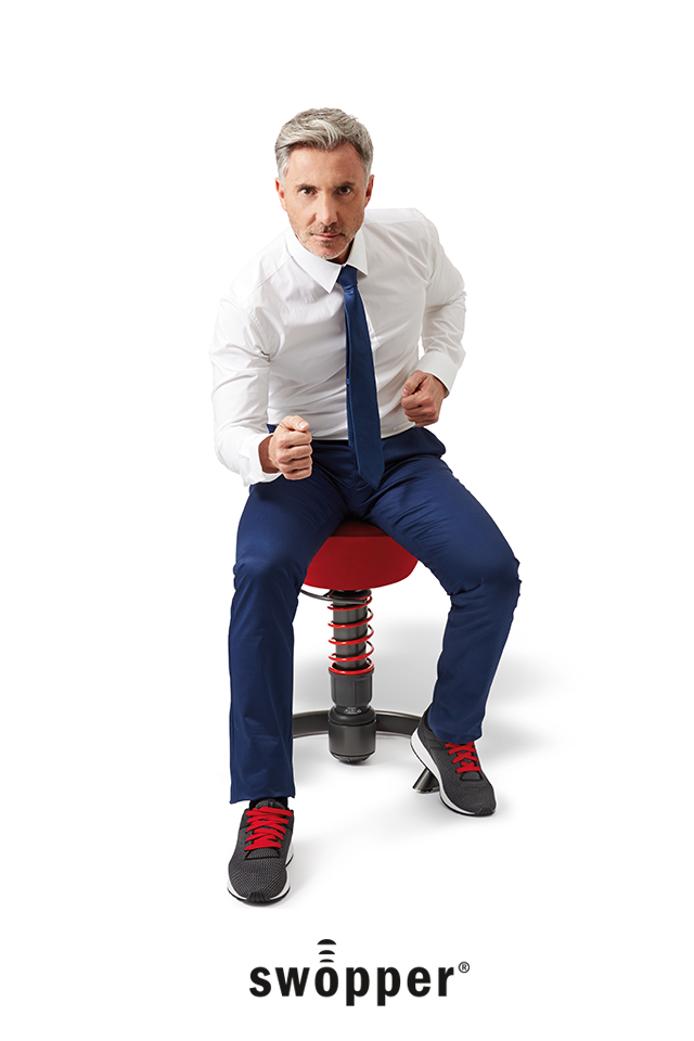 mężczyzna na swopper